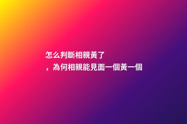 怎么判斷相親黃了，為何相親能見面一個黃一個-第1張-觀點-玄機派